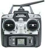 Radio Futaba 6EX 2,4 Ghz 6Ch aero + Receptor R607FS + 4 serv