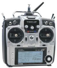 Rádio Futaba 10CHG FASST 2.4GHz R6014HS Helicóptero